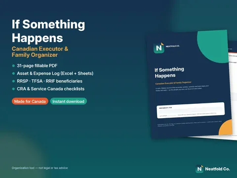 Listing image for If Something Happens: Canadian Executor & Family Organizer