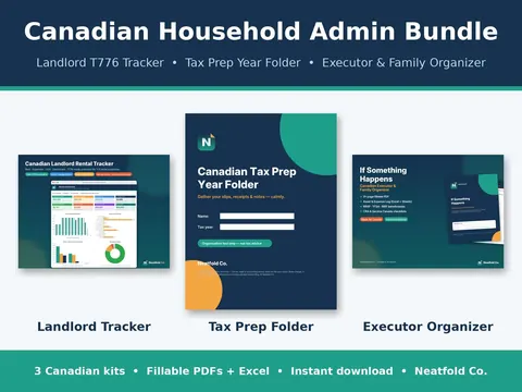 Listing image for Canadian Household Admin Bundle
