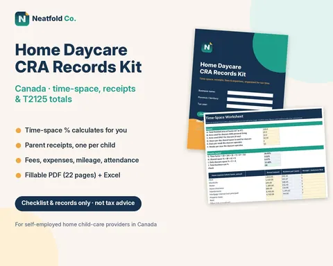Listing image for Home Daycare CRA Records Kit