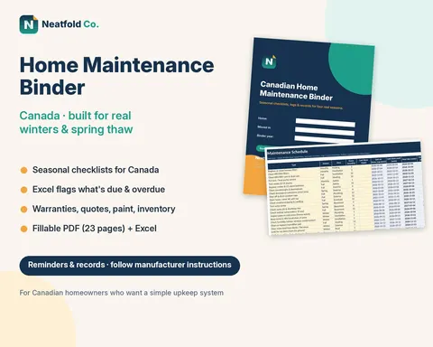 Listing image for Canadian Home Maintenance Binder